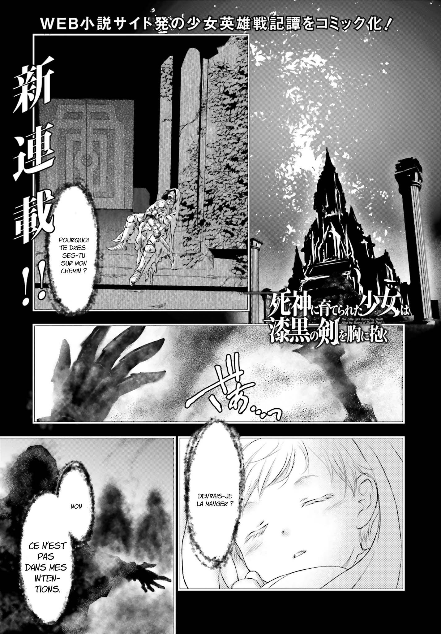 Shinigami Ni Sodaterareta Shoujo Wa Shikkoku No Tsurugi Wo Mune Ni Idaku: Chapter 1.1 - Page 1